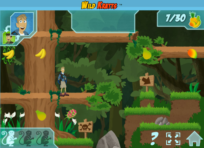 wild kratts games to play online