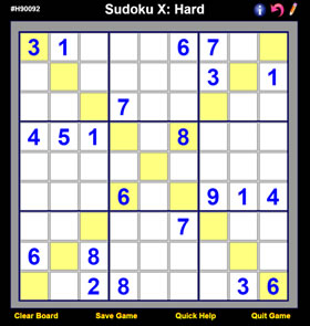 Sudoku X